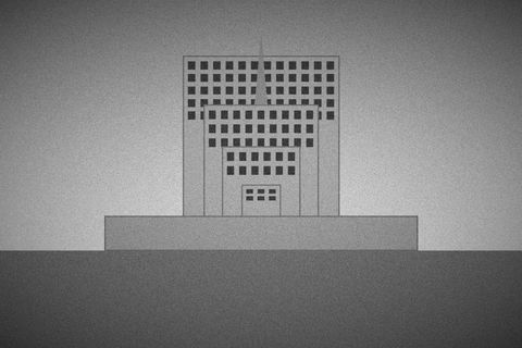 Административное здание: ярусная высотная композиция со шпилем